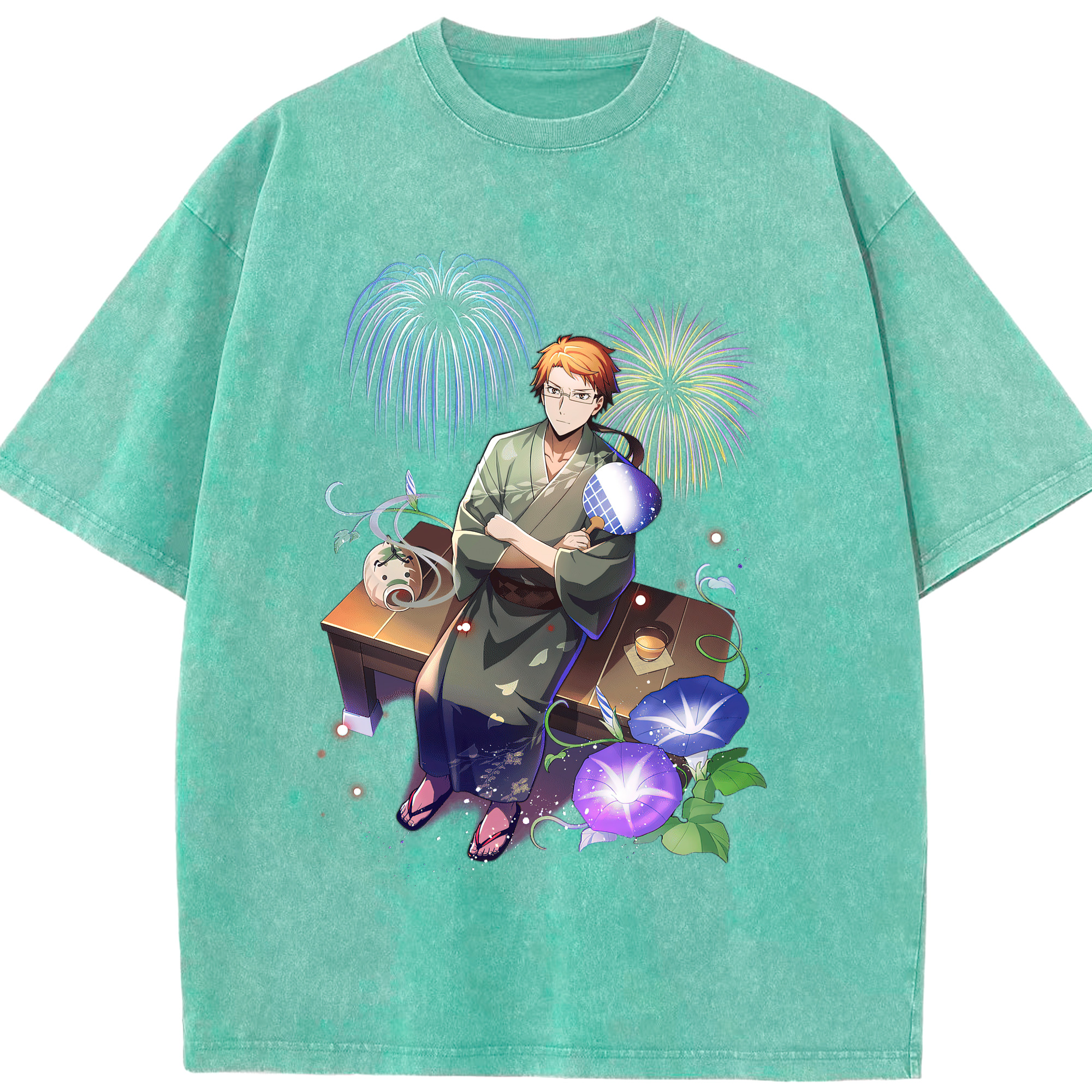 （画像用） 文豪ストレイドッグス Bungo Stray Dogs 綿100% ヴィンテージ風 半袖Tシャツ（フロントプリント）